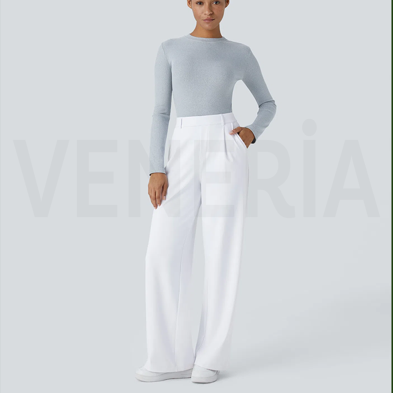 Veneria™  Likralı Düz Kesim Kumaş Pantolon
