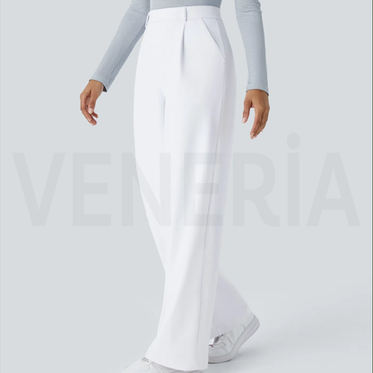 Veneria™  Likralı Düz Kesim Kumaş Pantolon