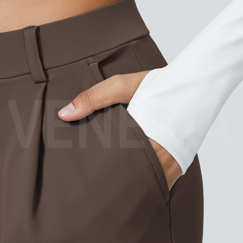 Veneria™  Likralı Düz Kesim Kumaş Pantolon