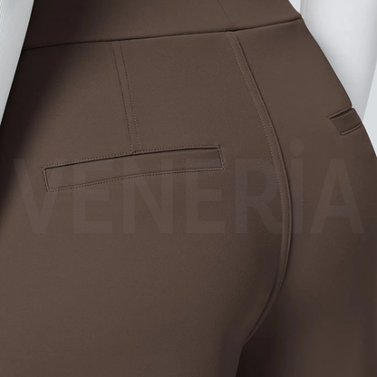 Veneria™  Likralı Düz Kesim Kumaş Pantolon