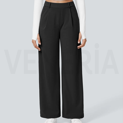 Veneria™  Likralı Düz Kesim Kumaş Pantolon