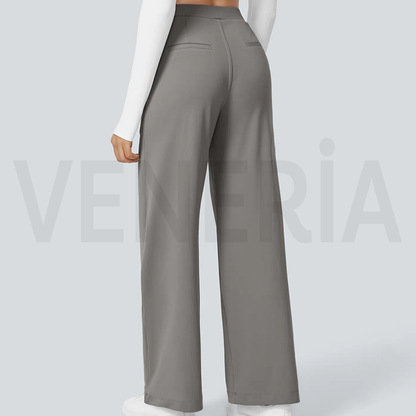 Veneria™  Likralı Düz Kesim Kumaş Pantolon
