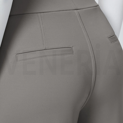 Veneria™  Likralı Düz Kesim Kumaş Pantolon