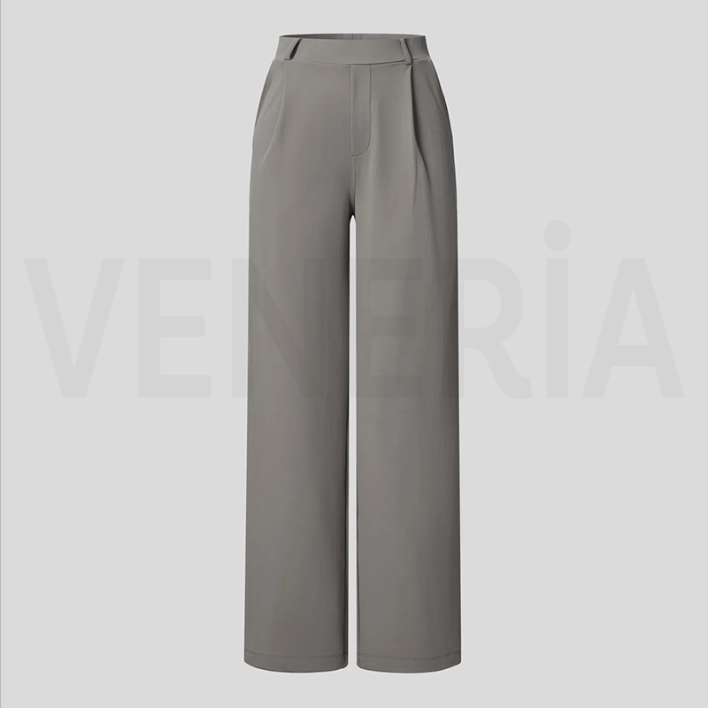 Veneria™  Likralı Düz Kesim Kumaş Pantolon