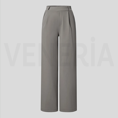 Veneria™  Likralı Düz Kesim Kumaş Pantolon