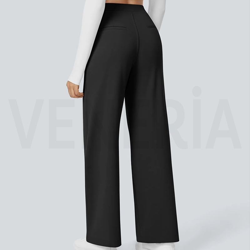 Veneria™  Likralı Düz Kesim Kumaş Pantolon